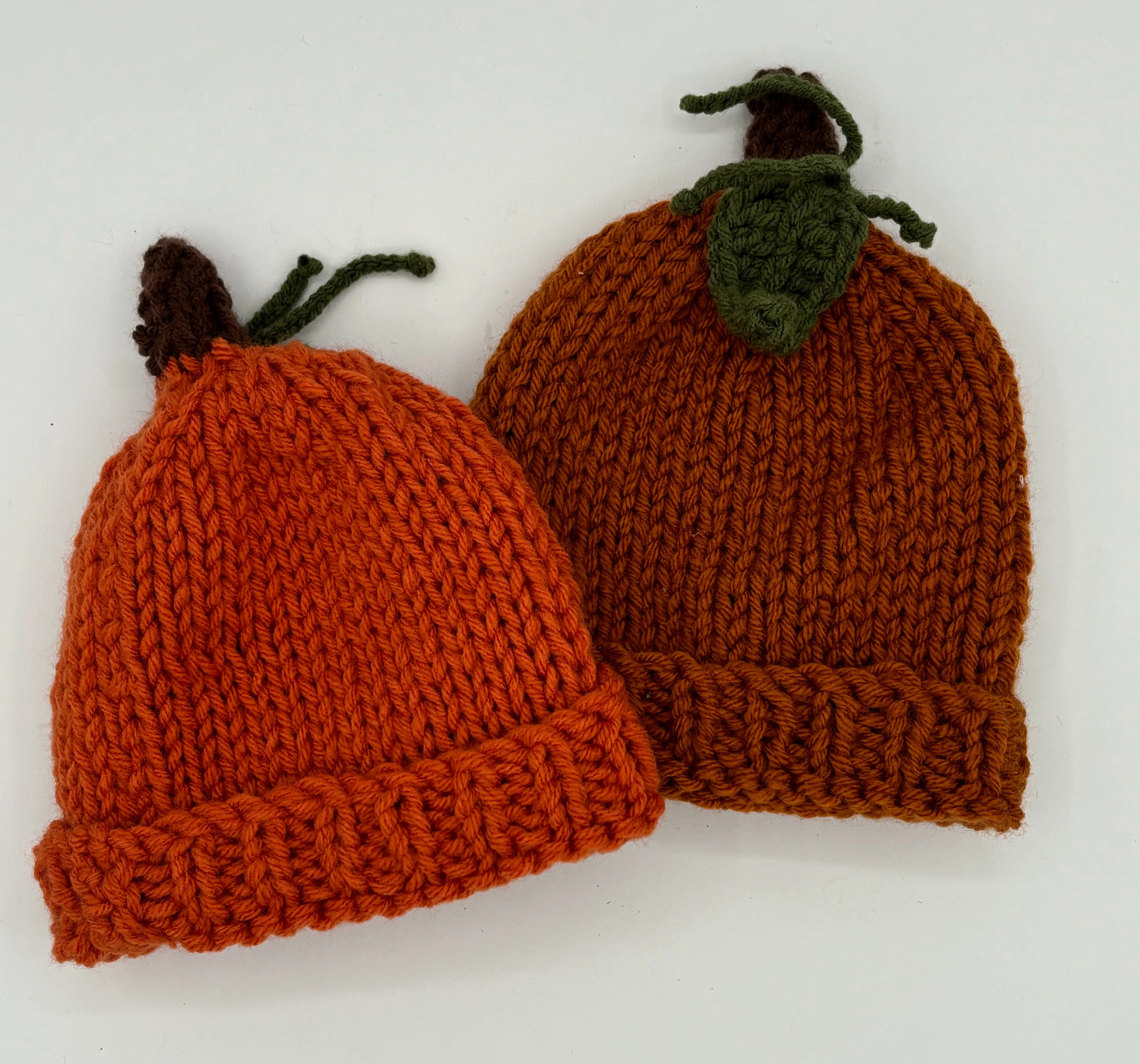 3-6 M Acrylic Knit Pumpkin Hat