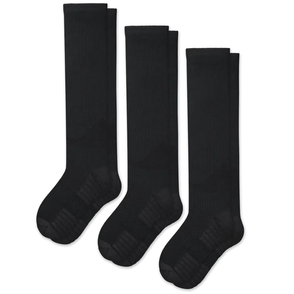 Black Compression Socks Bundle 3-Pack