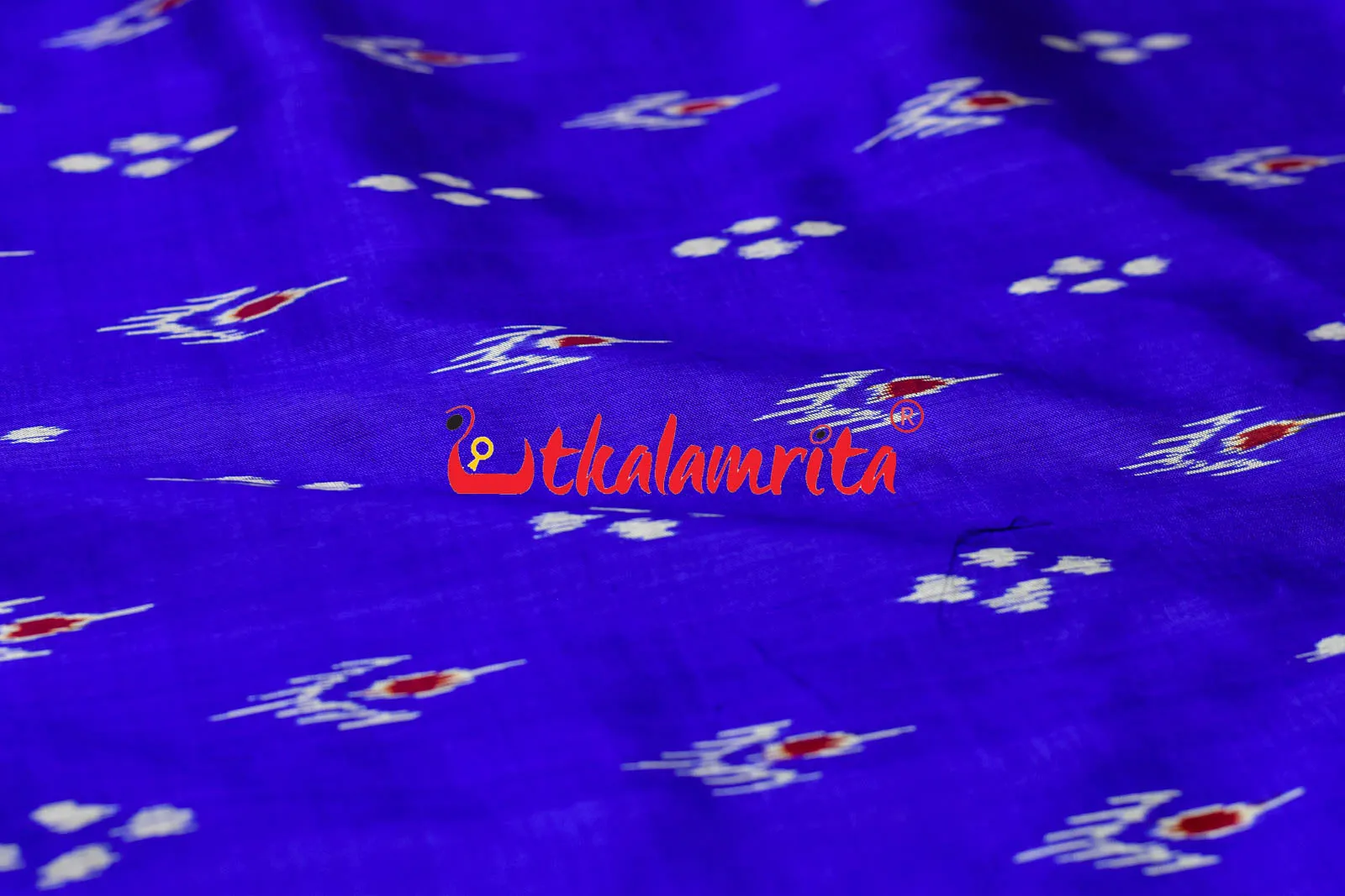 Blue Red Mayurachandrika Dongria Silk Saree