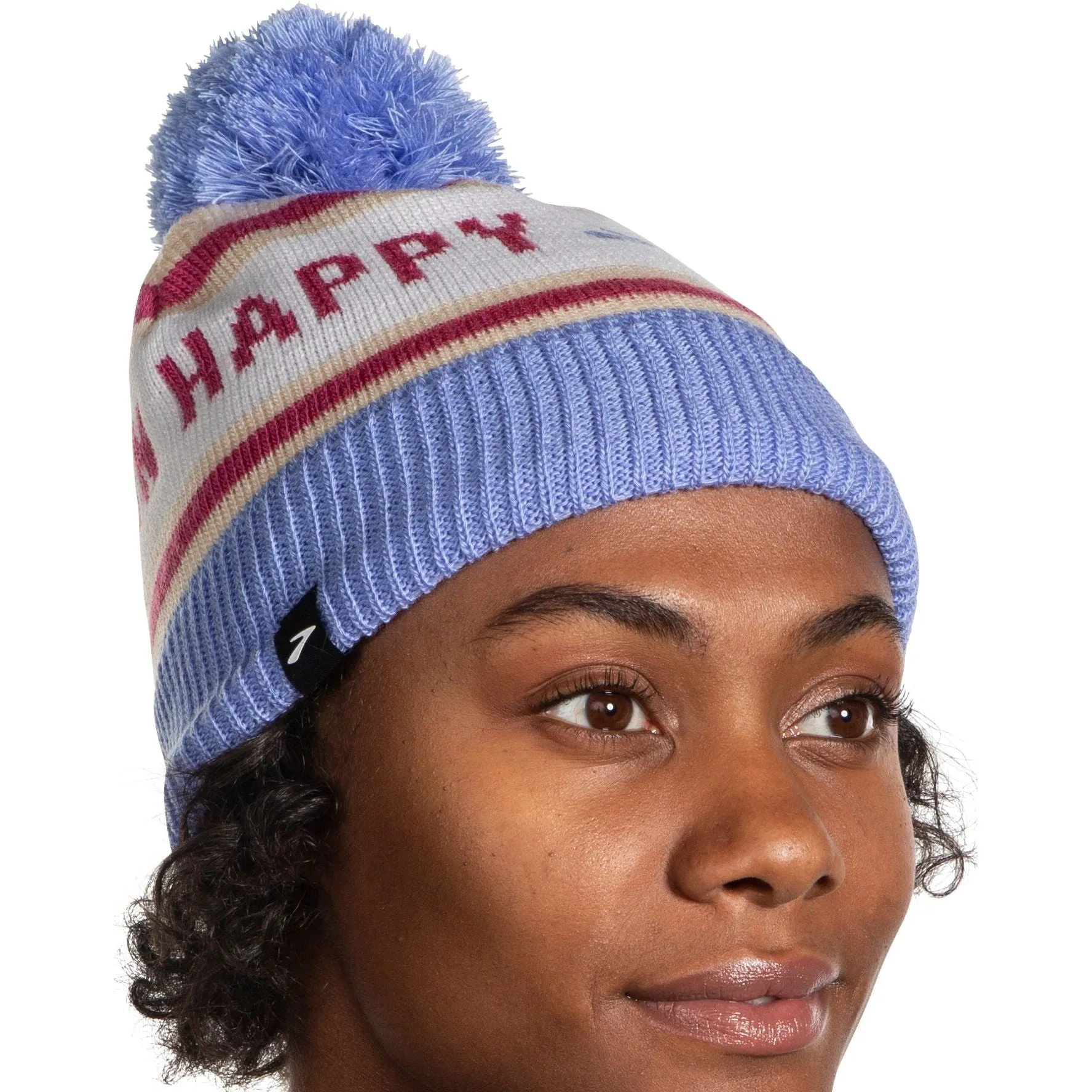 Brooks Heritage Pom Running Beanie - Blue