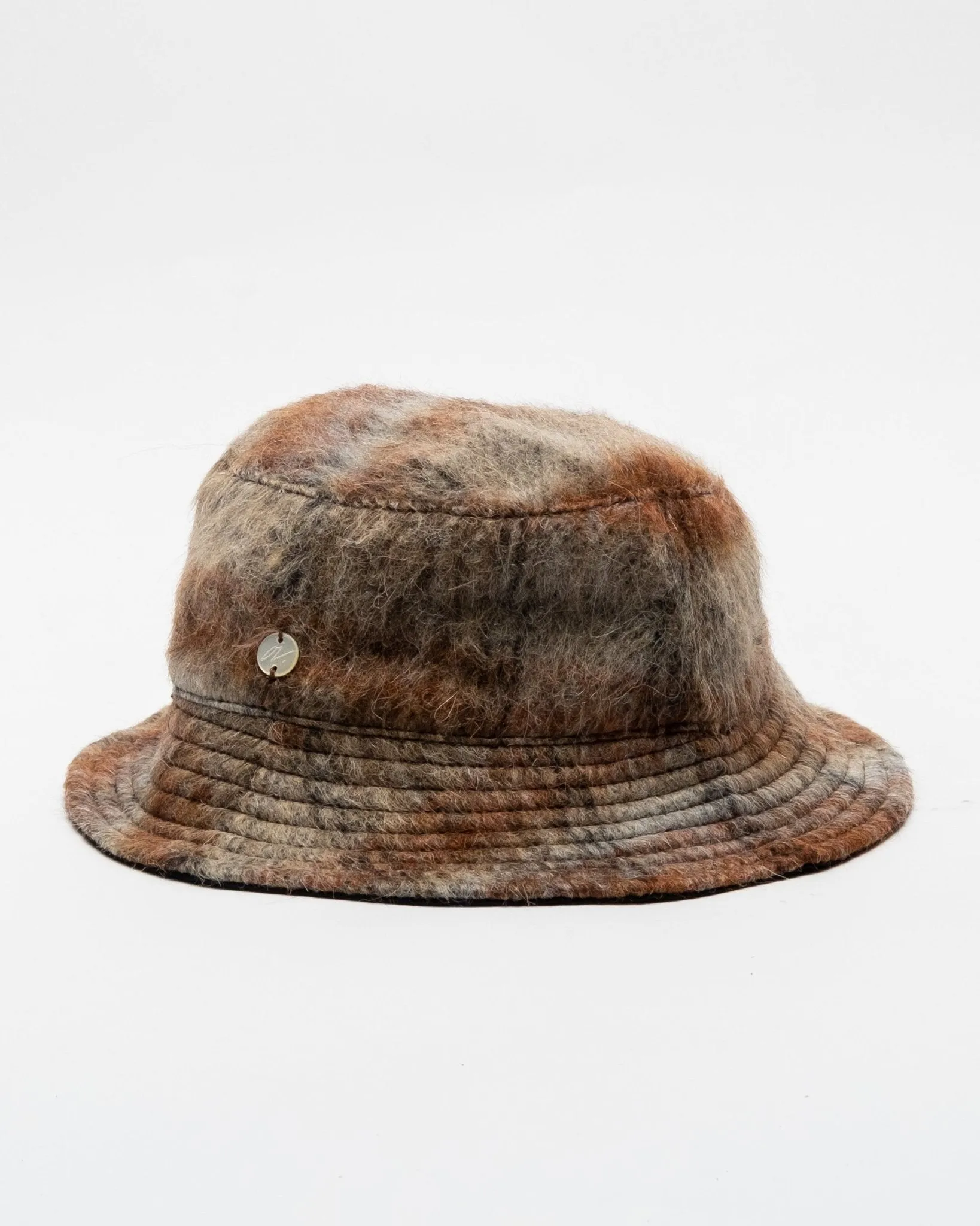 Bucket Hat Ament Check Mohair