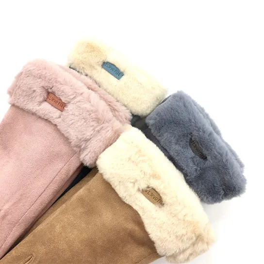 Chic Vibe Suede Smart Touch Gloves