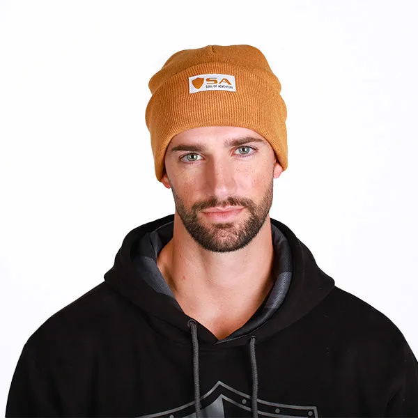 Classic Beanie | Brown SA Shield PreOrder