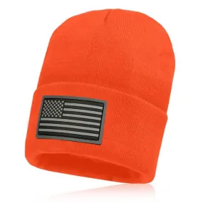 Classic Beanie | Orange Blackout American Flag PreOrder