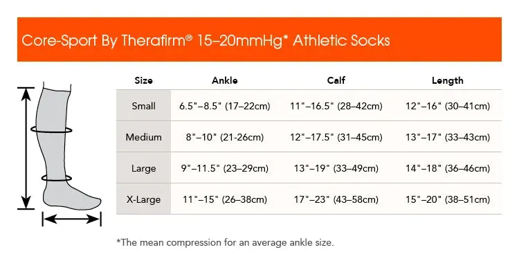 Core-Sport Mild Compression Athletic Performance Socks