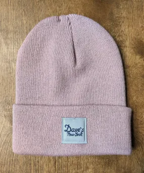 Dave's New York Vintage Logo Beanie - Pale Rose