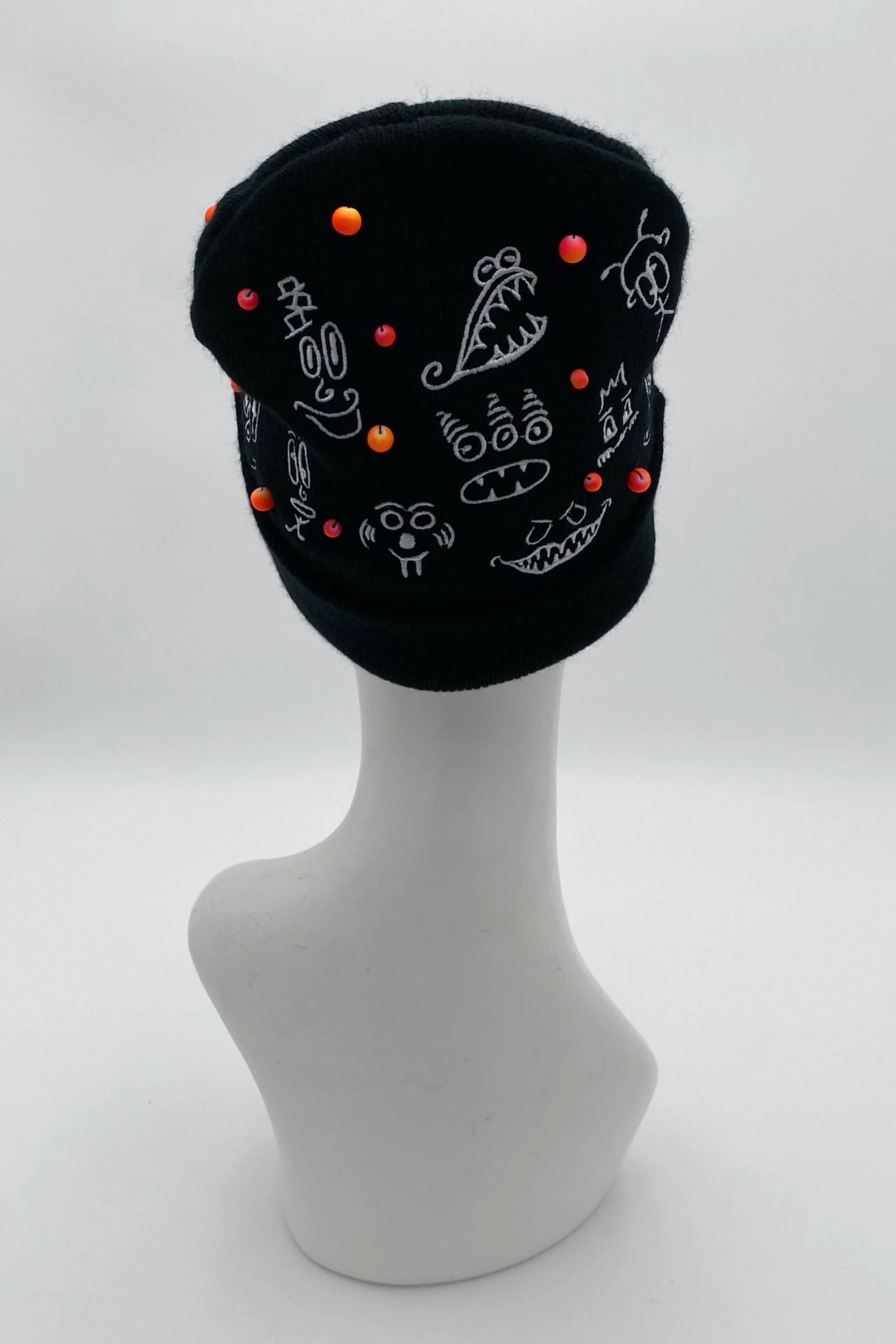 Doodle Beanie in Neon Bubbles