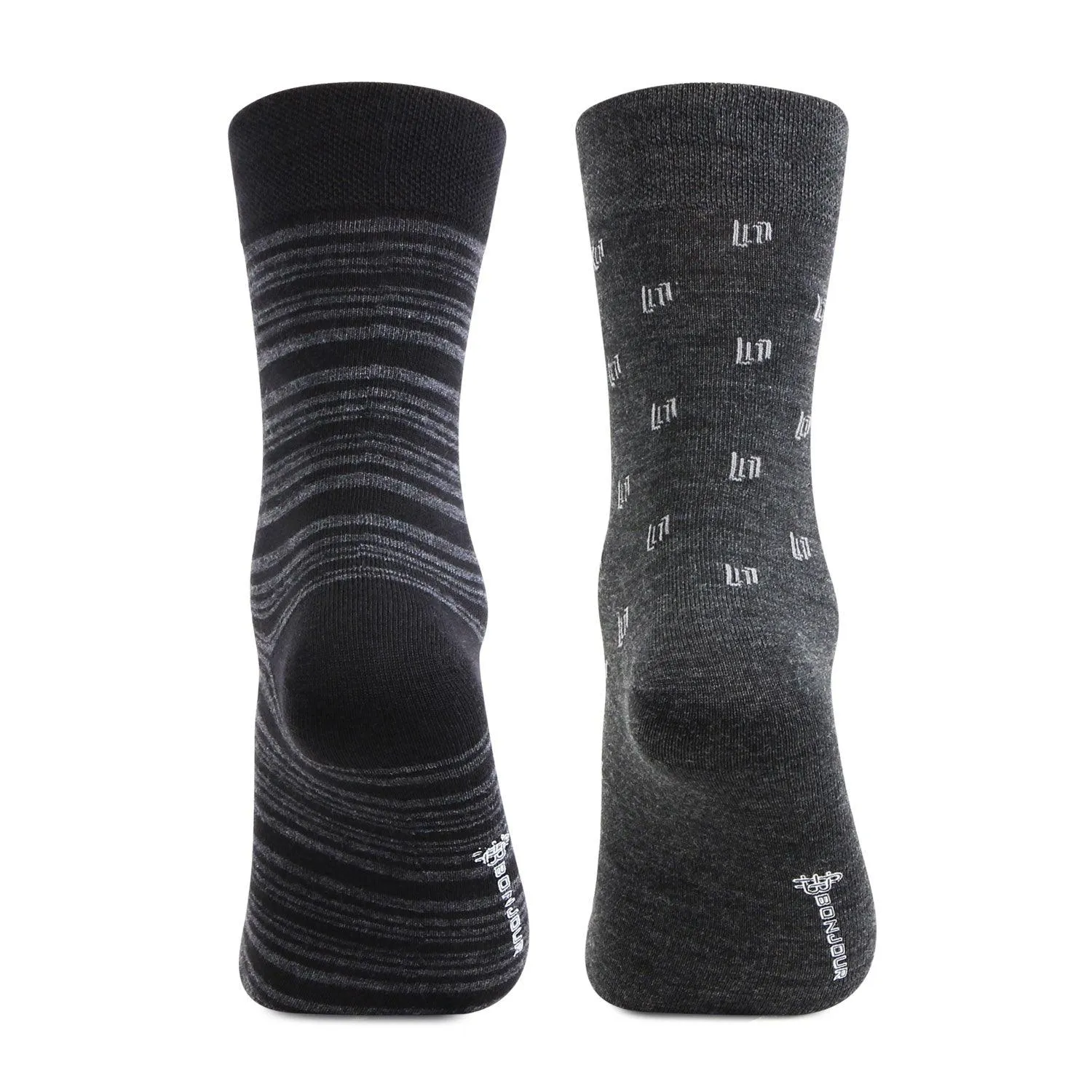 Formal Woolen Crew Socks - Pack Of 2