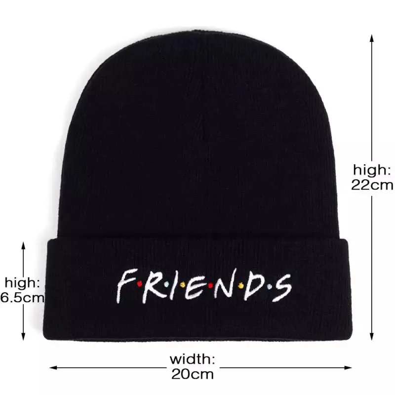 Friends Classic Black Beanie