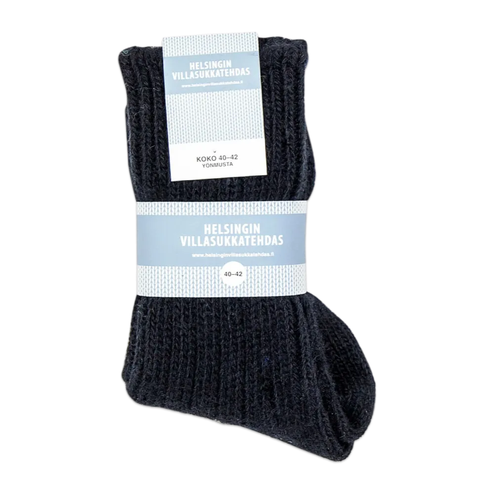 Helsinki Woolen Socks, Black