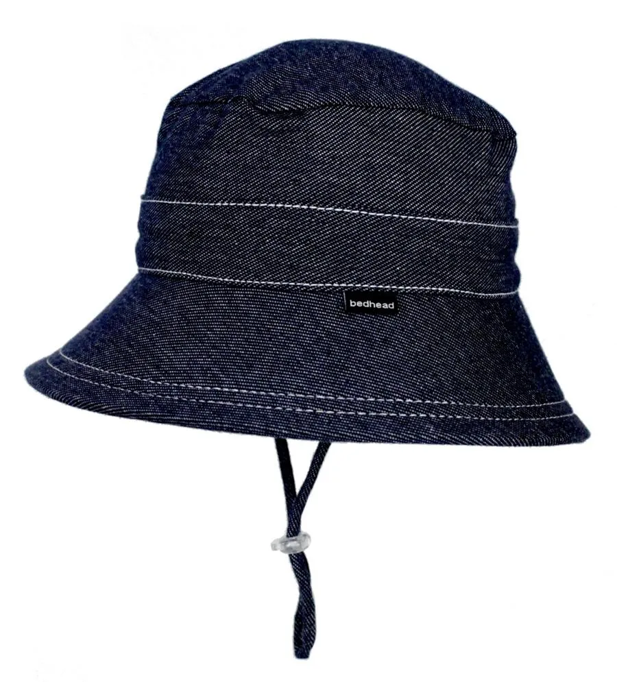 Kids Bucket Sun Hat - Denim