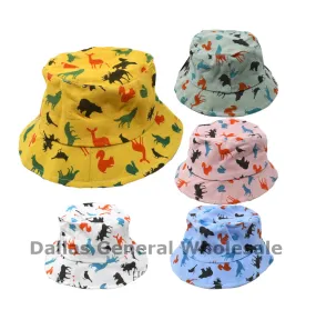 Little Boys Wild Animal Bucket Hats Wholesale