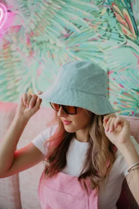 Mint Corduroy Bucket Hat