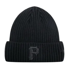 MLB PITTSBURGH PIRATES CLASSIC 3BK UNISEX BEANIE (TRIPLE BLACK)