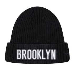 NBA BROOKLYN NETS CLASSIC CORE UNISEX BEANIE (BLACK)