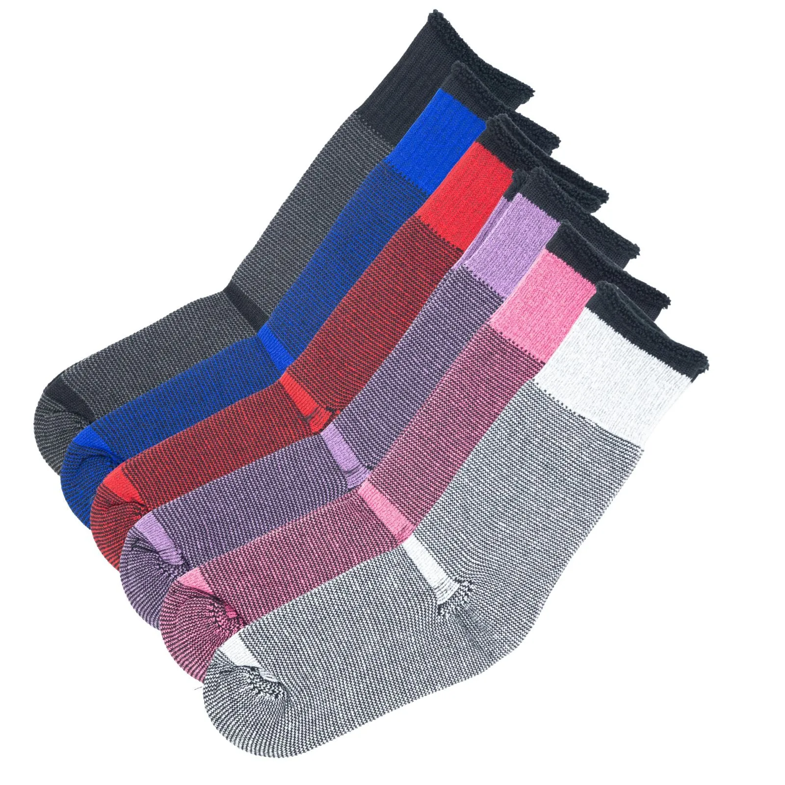 New Ladies 12 Pairs Merino Wool Socks Hiking Home Double Thickness