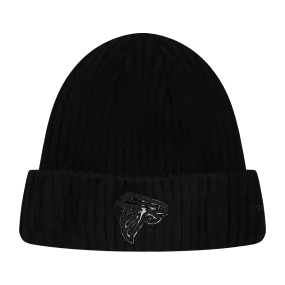 NFL ATLANTA FALCONS UNISEX CLASSIC 3BK BEANIE (TRIPLE BLACK)