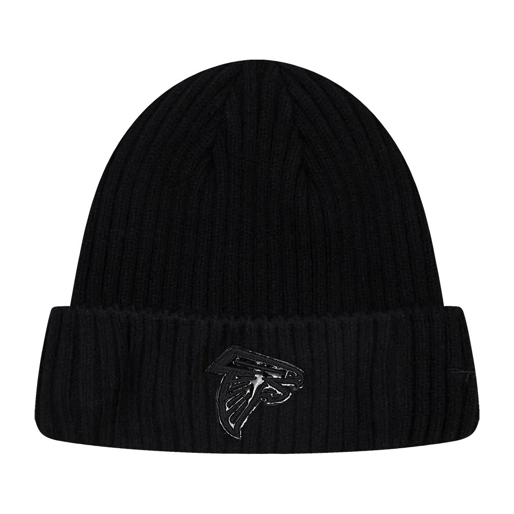 NFL ATLANTA FALCONS UNISEX CLASSIC 3BK BEANIE (TRIPLE BLACK)