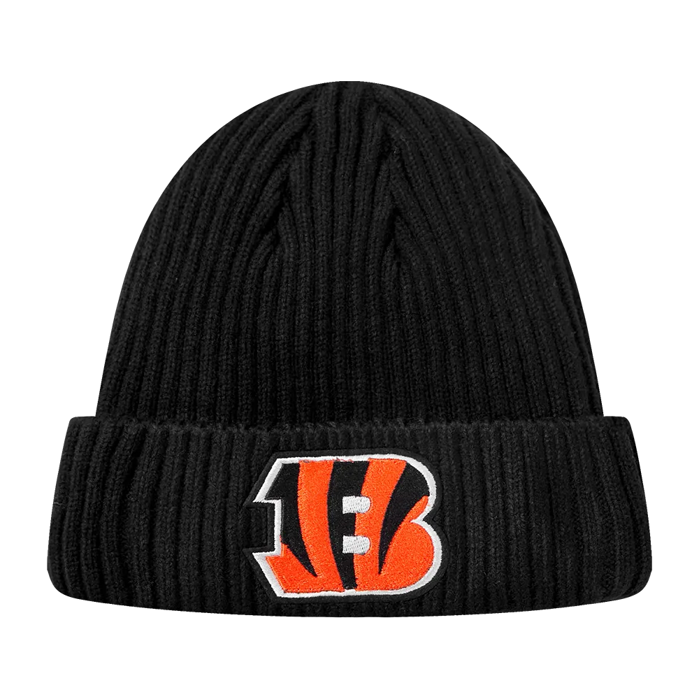 NFL CINCINNATI BENGALS CLASSIC CORE UNISEX BEANIE (BLACK)