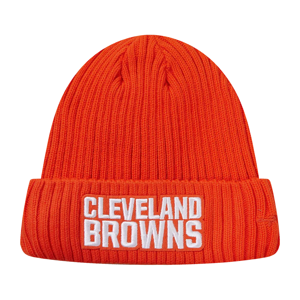 NFL CLEVELAND BROWNS CLASSIC CORE UNISEX BEANIE (ORANGE)