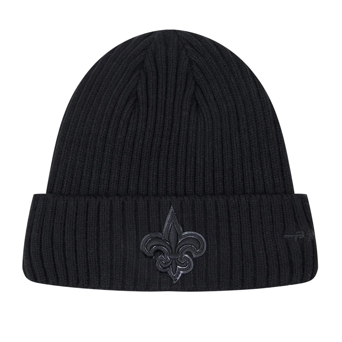 NFL NEW ORLEANS SAINTS UNISEX CLASSIC 3BK BEANIE (TRIPLE BLACK)