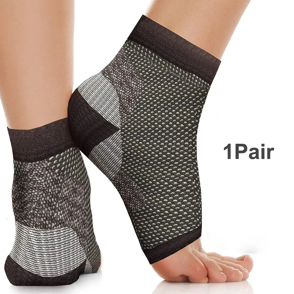 OB 1Pair Ankle Compression Sleeve Brace Socks