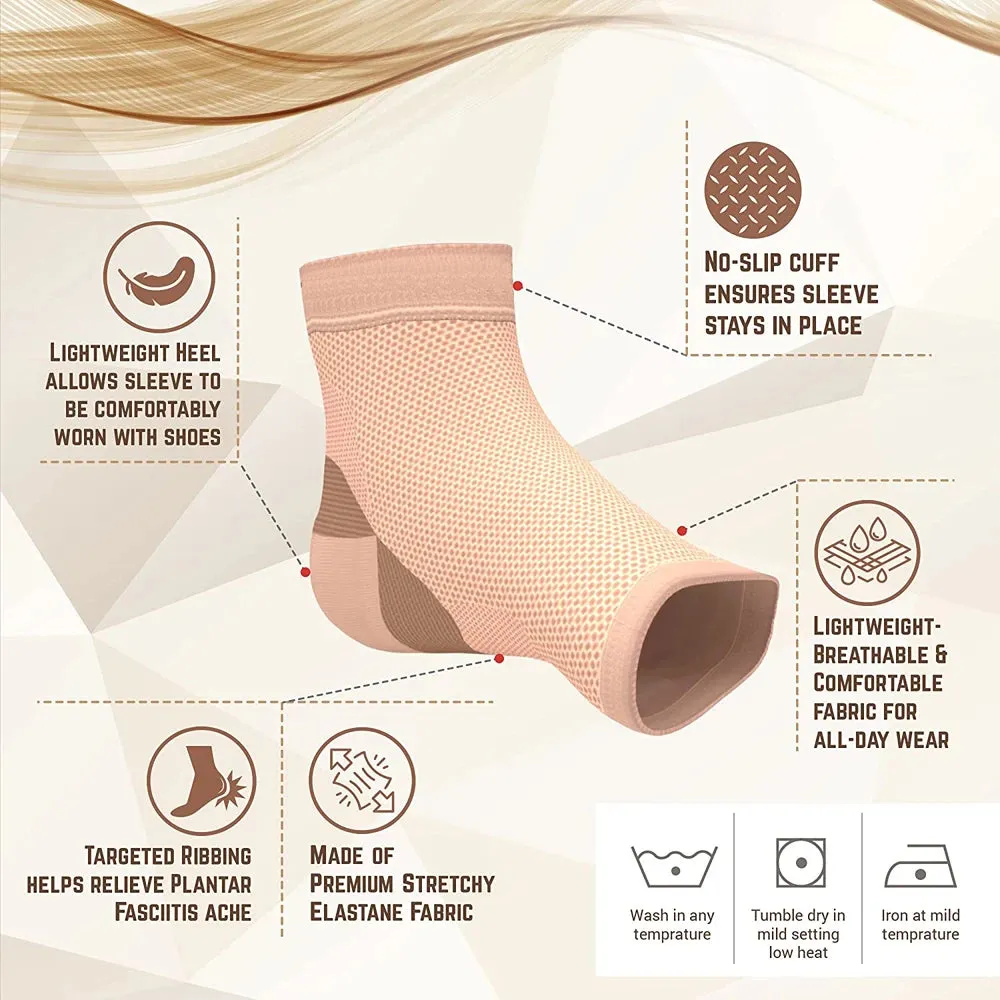 OB 1Pair Ankle Compression Sleeve Brace Socks