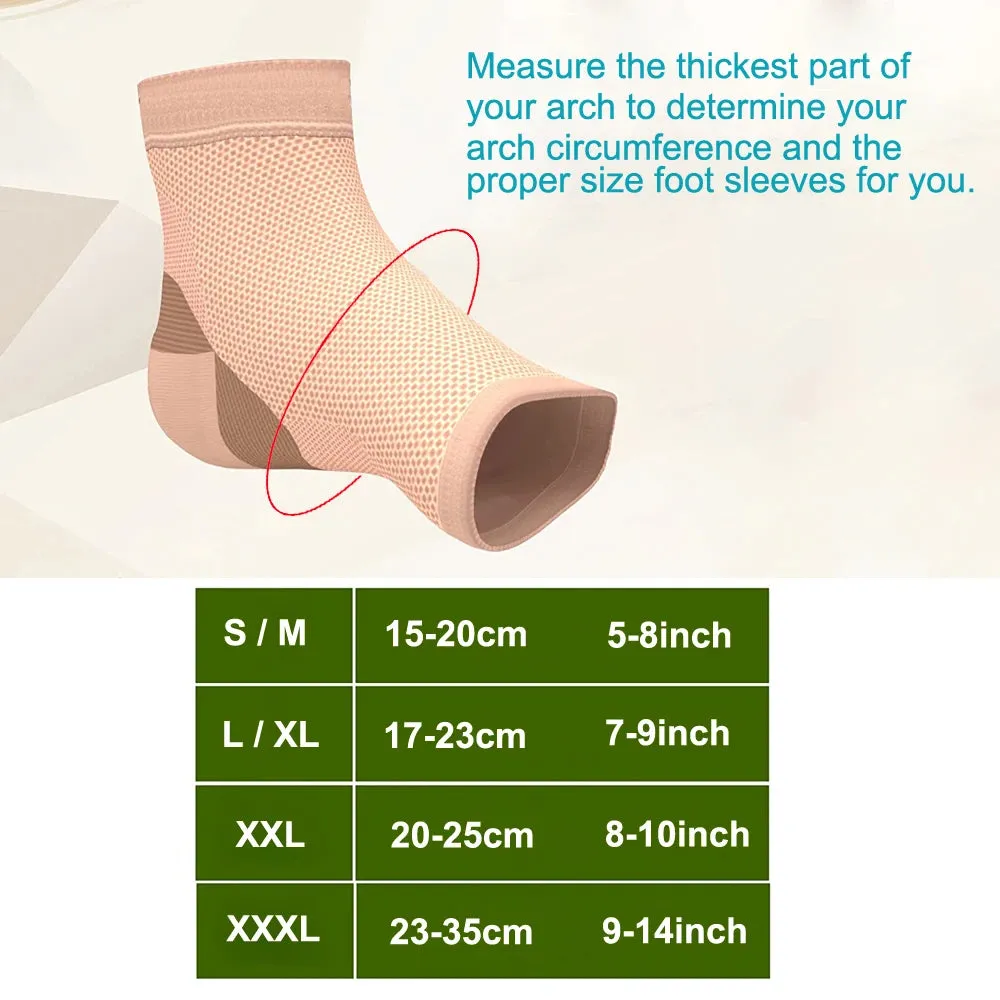 OB 1Pair Ankle Compression Sleeve Brace Socks