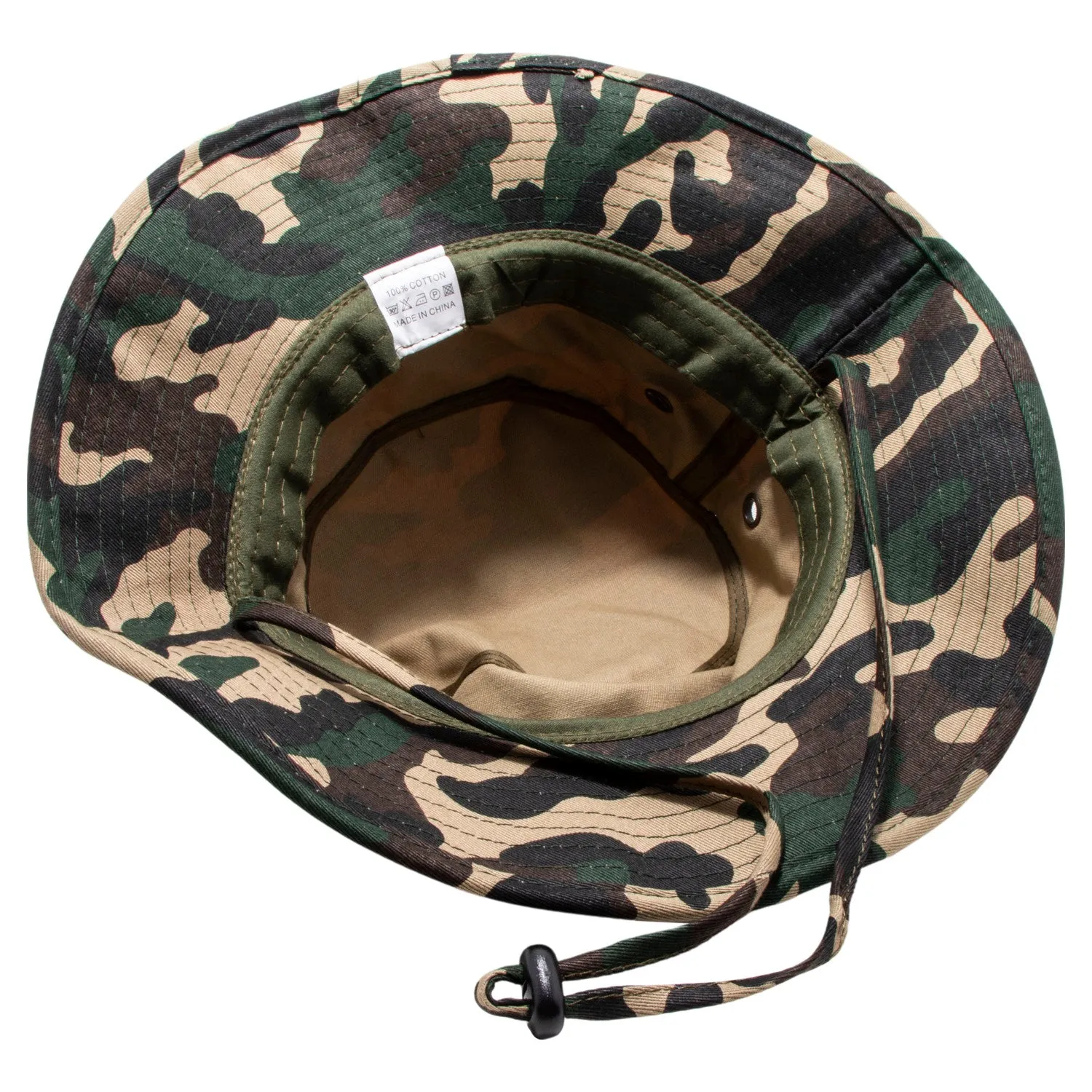 PB169 Pit Bull Plain Washed Boonies  With Strapped Bucket Hats [G.Camo]