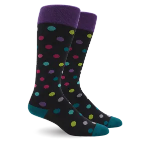 Polka Dot Multi Color Cotton Energy Socks