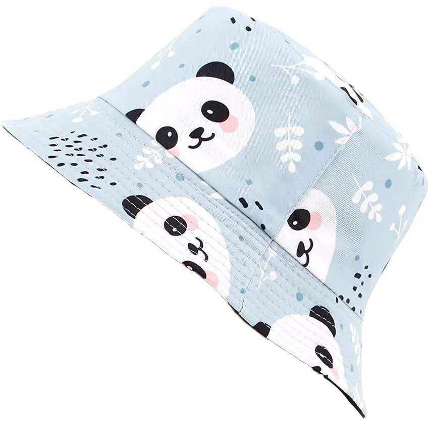 Reversible Panda Printed Bucket hats Unisex