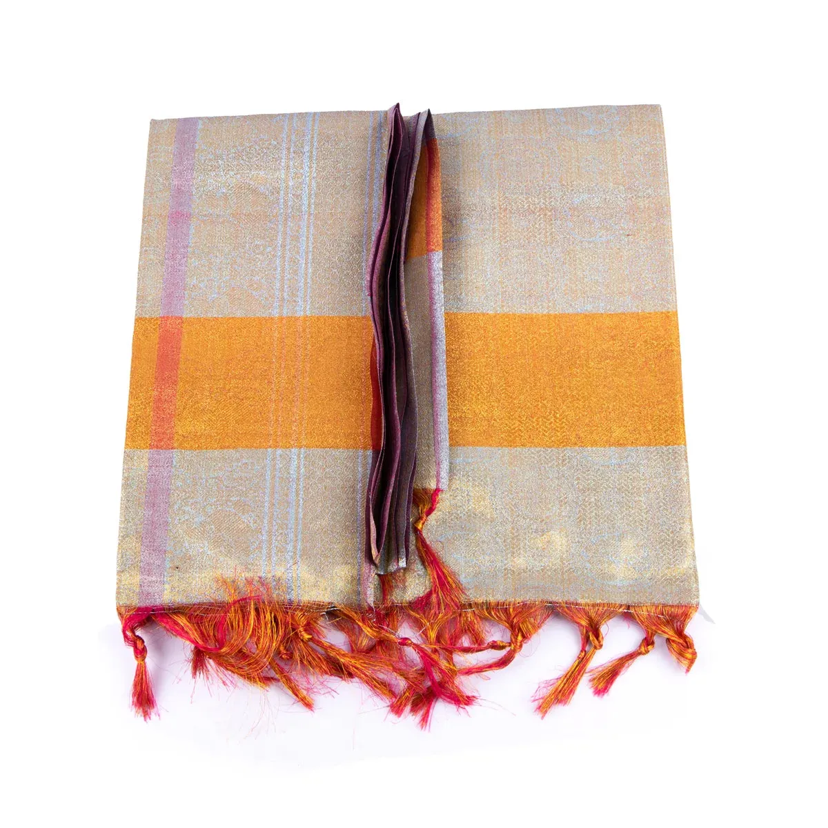 Shawl  - 2.25 Mtr - VVIP Tissue| Ponnadai Jari Shawls for Men/ Assorted Colour and Design