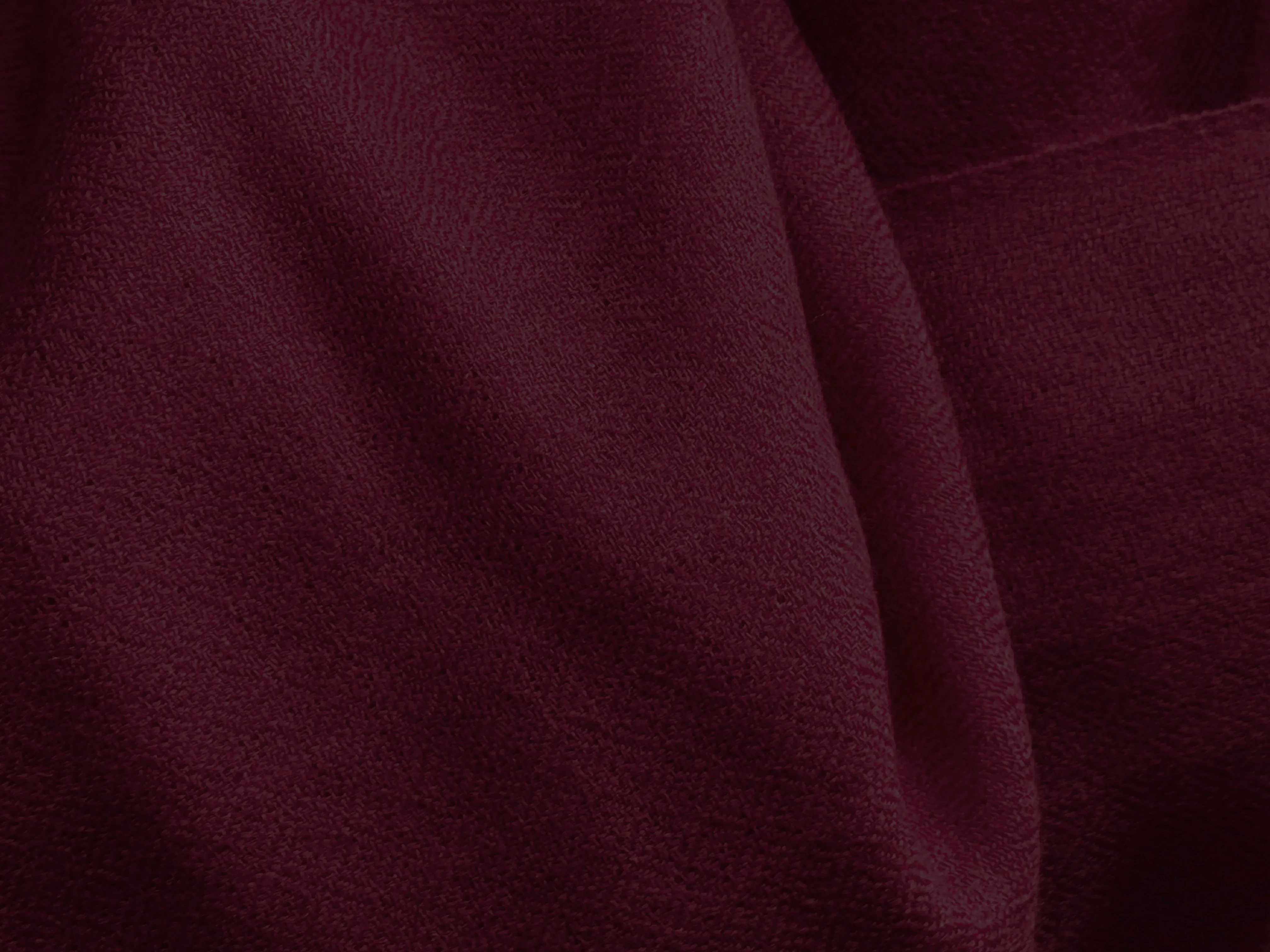 SHUNYATA - Large Merino Wool Shawl - Dark Burgundy