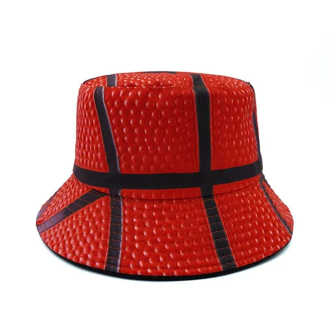 Sports-Themed Bucket Hats  - Fushia