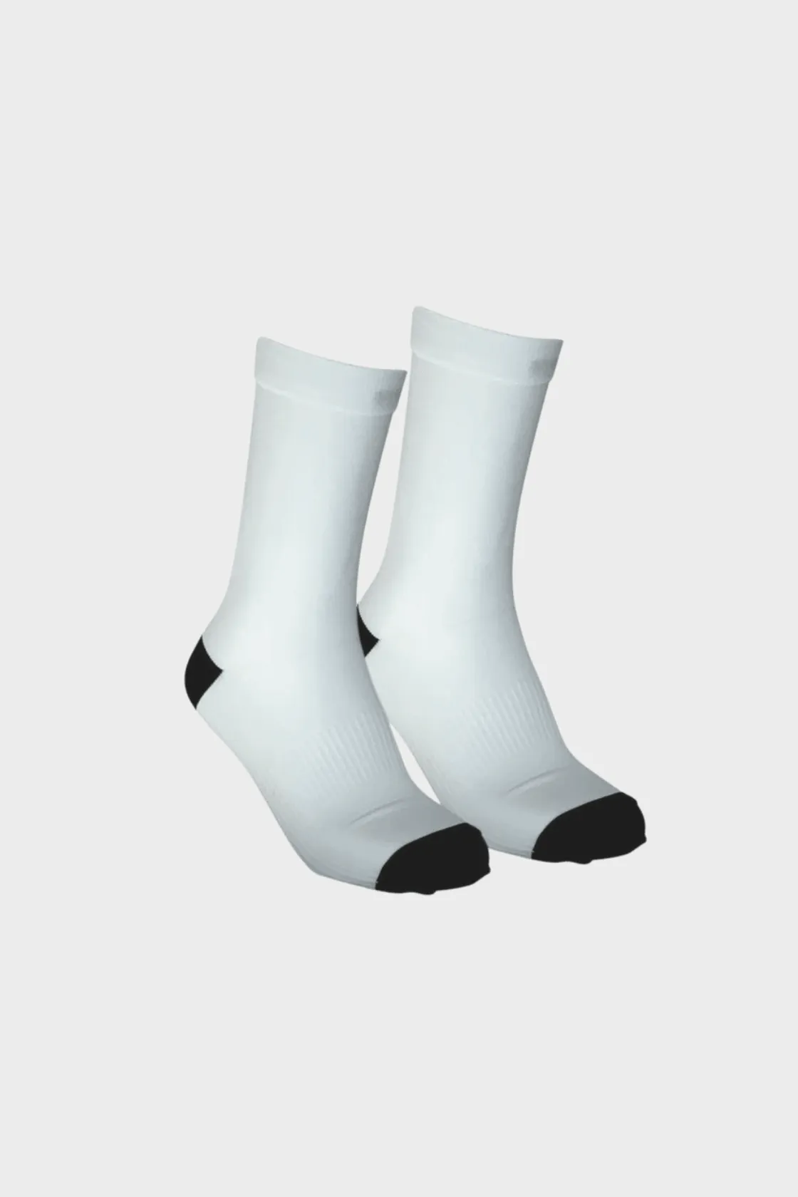 White Crew Compression Socks