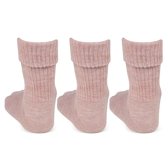 Women's Fawn Woolen Socks - Pack of 3