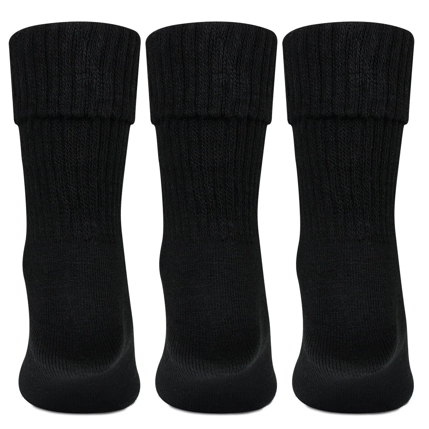 Women's Woolen Socks (Black) - Pack of 3