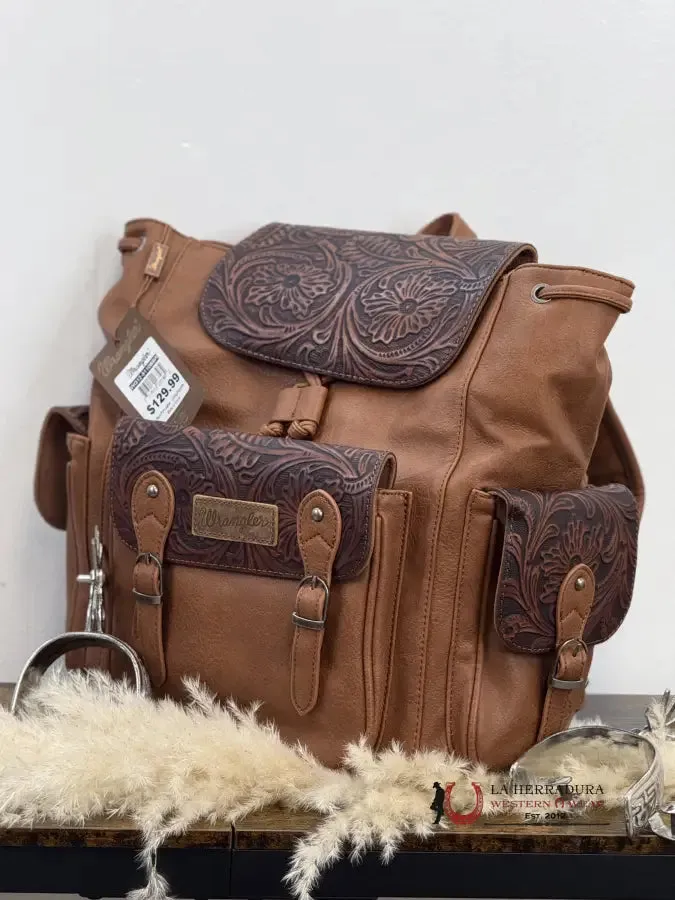 WRANGLER BOOKBAG DARK BROWN